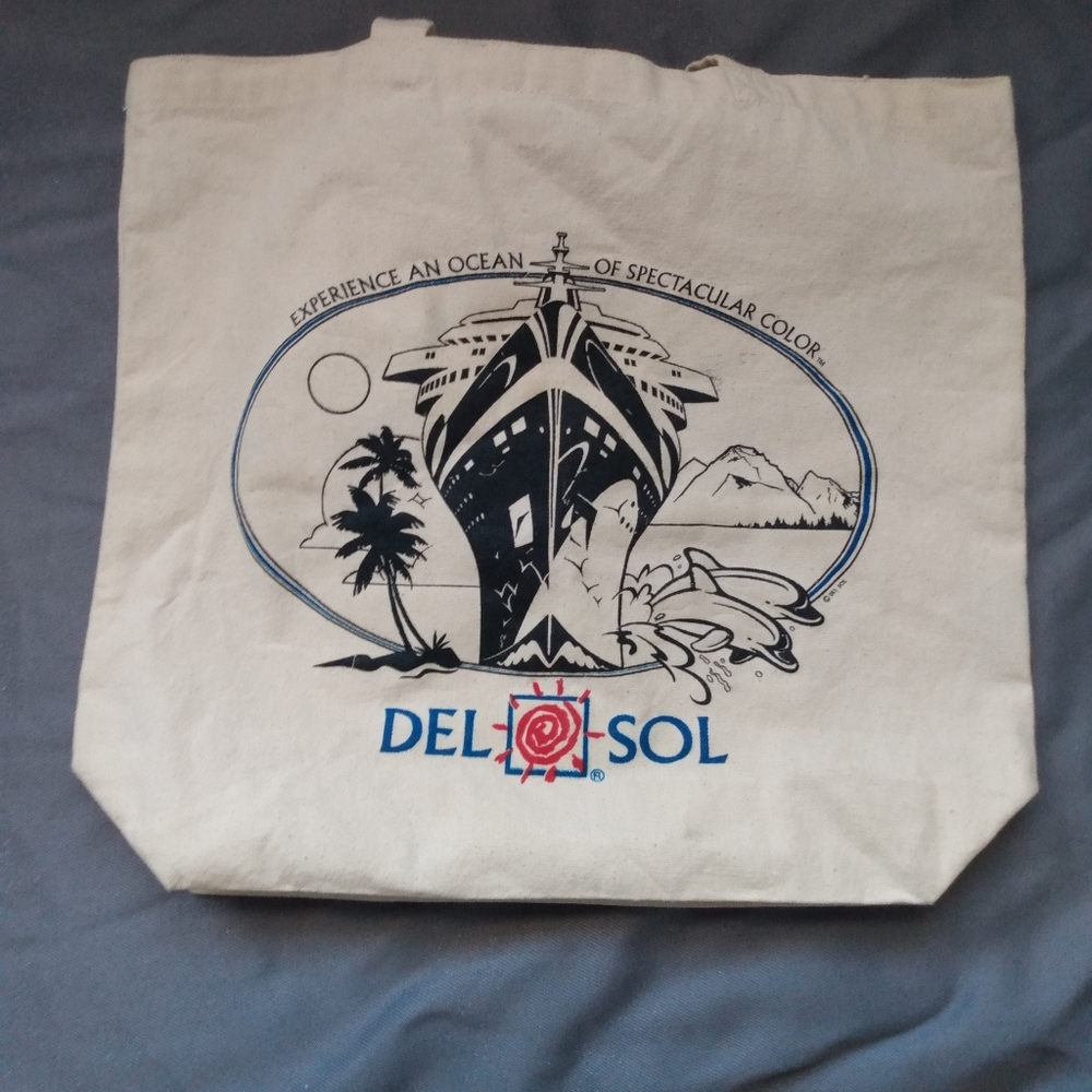 Del sol canvas bag suncolored